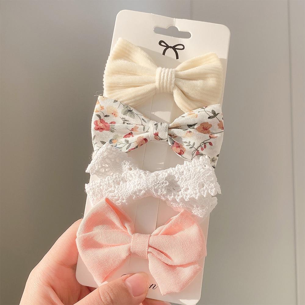 Baby Girl Hair Bows (4 pcs)